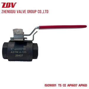 2 PC Full Port 1IN Forged Carbon Steel Ball Valve 2000PSI