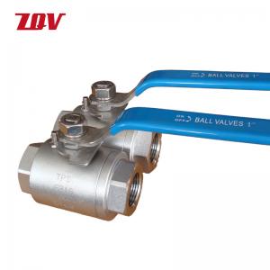 2PC Forged Stainless Steel F316 Full Port Ball Valve 800LB