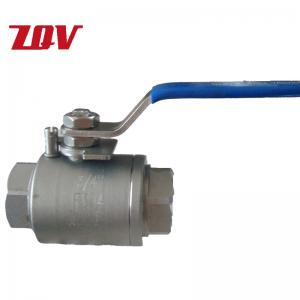 2PC Full Port Forged Stainless Steel F304 Ball Valve 3000PSI
