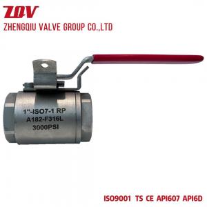 2PC Full Port Forged Stainless Steel F316L Ball Valve 3000PSI