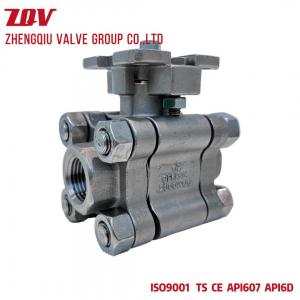 3PC Full Port 2000PSI Stainless Steel Ball Valve with ISO5211 Mounting Pad