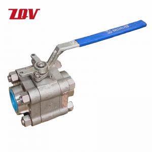 3PC Full Port 800LB Forged Stainless Steel F316L Ball Valve