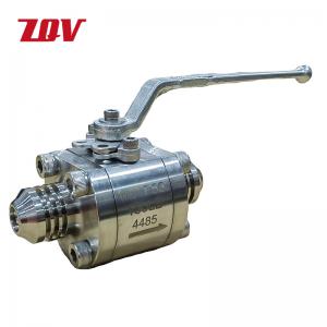 3PC Full Port 800LB Forged Stainless Steel F35 Butt Weld Ball Valve