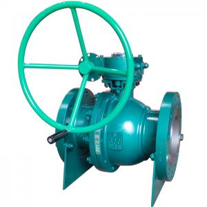 ANSI 300lb 6in Carbon Steel WCB Gear Operated Flange End Ball Valve