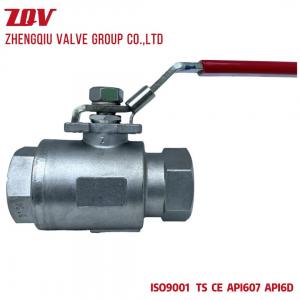 API607 Firesafe 2PC Ball Valve 6000WOG with ISO 5211 Mounting Pad