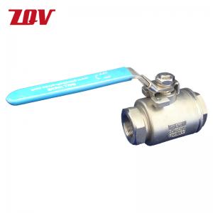 API607 Firesafe 2Piece FP Ball Valve 6000WOG with ISO 5211 Mounting Pad