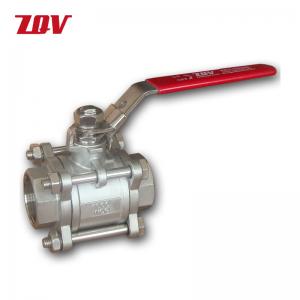 Full Port Stainless Steel 3PCBall Valve 1000WOG