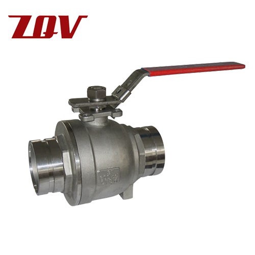 Grooved End Ball Valve with Lever Handle  SS CF8M