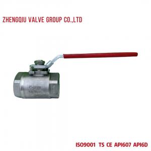 NACE MR0175 2PC Stainless Steel Ball Valve 6000WOG with ISO 5211 Mounting Pad